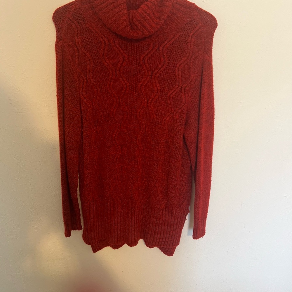 Sonoma Red Cowl Neck Sweater